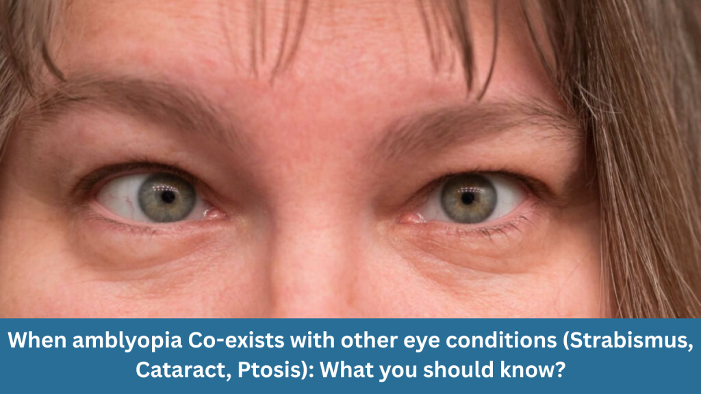 When amblyopia co-exists with other eye conditions (Strabismus, Cataract, Ptosis): What you should know?